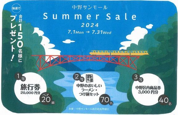 サマーセール貴重な手作り中野行山 中野サンモール商店街 サマーセールが今日から始まります: 毛糸まつり