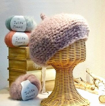 ユリカモヘアのベレー帽♪: 毛糸まつりのジオログ