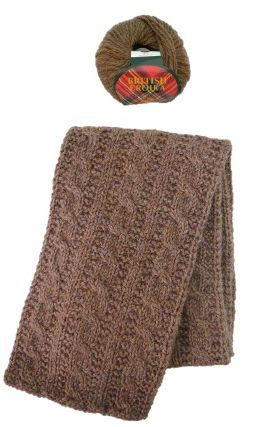 ブリティシュエロイカ 縄編みのマフラー♪: 毛糸まつりのジオログ